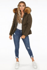 Padded Parka with Golden Fur - 5 Colours