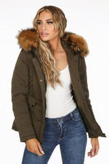 Padded Parka with Golden Fur - 5 Colours