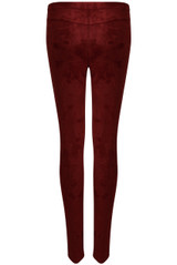 Suede Finish Side Zip Trousers - 3 Colours