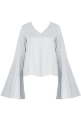Bell Sleeves V Neck Tops - 6 Colours