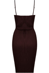 Crinkle Cross Over Bodycon Dress - 6 Colours