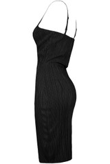 Crinkle Cross Over Bodycon Dress - 6 Colours