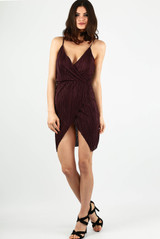 Crinkle Cross Over Bodycon Dress - 6 Colours