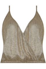 Cross Over Glittered Cami Tops
