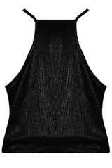 Cross Over Glittered Cami Tops