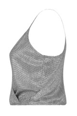 Cross Over Glittered Cami Tops