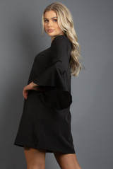 Bell Sleeves Shift Dress