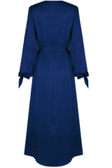 Open Sleeve Satin Wrap Front Midi Dress - 6 Colours