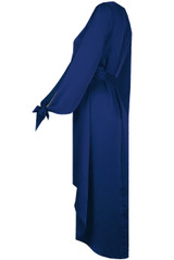 Open Sleeve Satin Wrap Front Midi Dress - 6 Colours