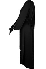Open Sleeve Satin Wrap Front Midi Dress - 6 Colours