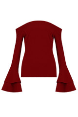 Off the Shoulder Layered Bell Sleeve Tops - 4 Colours