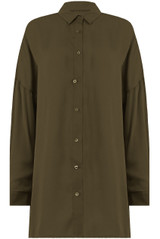 Front Button Up Back Cross Over Shirt Tops - 3 Colours