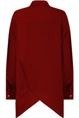 Front Button Up Back Cross Over Shirt Tops - 3 Colours