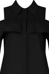 Frill Cold Shoulder Long Sleeve Shirt - 5 Colours