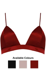 Shiny Satin Bra