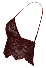 Crochet Scallop Lace Floral Bralet 