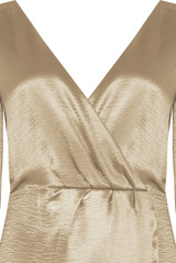 Satin Long Sleeve Wrap Dress - 3 Colours