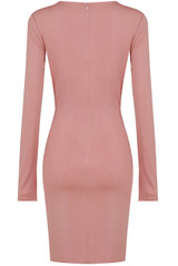 Pleated Cross Over Bodycon Dress -  3 Colours