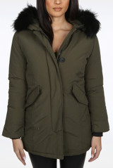 Padded Lining Fur Hood Parka Coats - 2 Colours