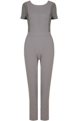 Side Crochet Open Back Jumpsuit - 3 Colours