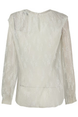 Floral Lace Front Button Up Tops - 2 Colours