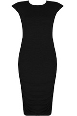 Elasticated Jersey Midi Dress - 2 Colours