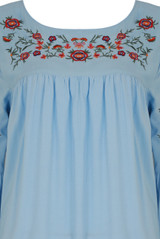 Floral Embroidered Shift Dress -  3 Colours