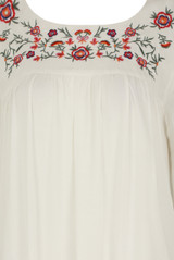 Floral Embroidered Shift Dress -  3 Colours