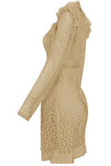 Crochet Lined Back Zip Up Shift Dress - 3 Colours