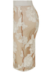 Floral Crochet Mesh Midi Skirt - 2 Colours