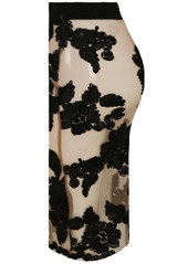 Floral Crochet Mesh Midi Skirt - 2 Colours