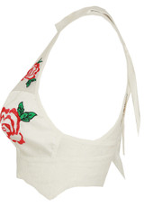 Floral Embroidered Lace Bralet - 2 Colours
