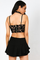 Floral Crochet Choker Neck Bralet - 3 Colours