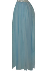 Diamante Waist Band Tulle Maxi Skirt - 4 Colours