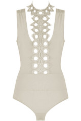 Crochet Open Back Bodysuit - 4 Colours