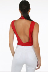 Crochet Open Back Bodysuit - 4 Colours