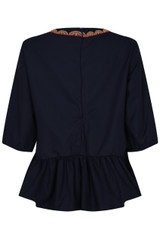 Embroidered Ruffled Crop Top - 4 Colours