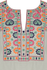 Floral Embroidery Cold Shoulder Tops - 3 Colours