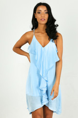 Frilled Open Back Shift Dress - 5 Colours