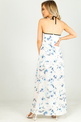 Floral Playsuit With Maxi Overlay - 4 Colours