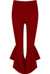 Draped Asymmetric Cigarette Trousers - 3 Colours