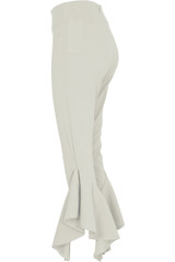 Draped Asymmetric Cigarette Trousers - 3 Colours