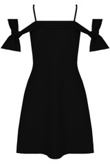 Cold Shoulder Skater Dress