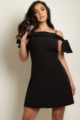 Cold Shoulder Skater Dress