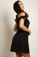Cold Shoulder Skater Dress
