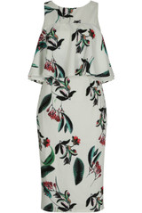 Frilled Floral Printed Midi Dress - 2 Colours