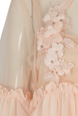 Flower Crochet Pleated Shift Dress - 3 Colours