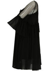 Flower Crochet Pleated Shift Dress - 3 Colours