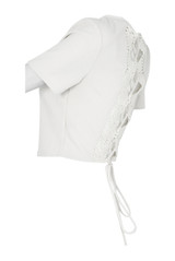 Crochet Lace Up Back Crop Top - 3 Colours