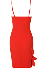 Side Hem Knotted Bodycon Dress - 3 Colours